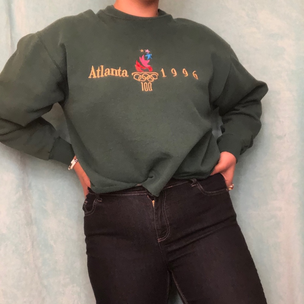 Dark green 1996 Olympics pullover